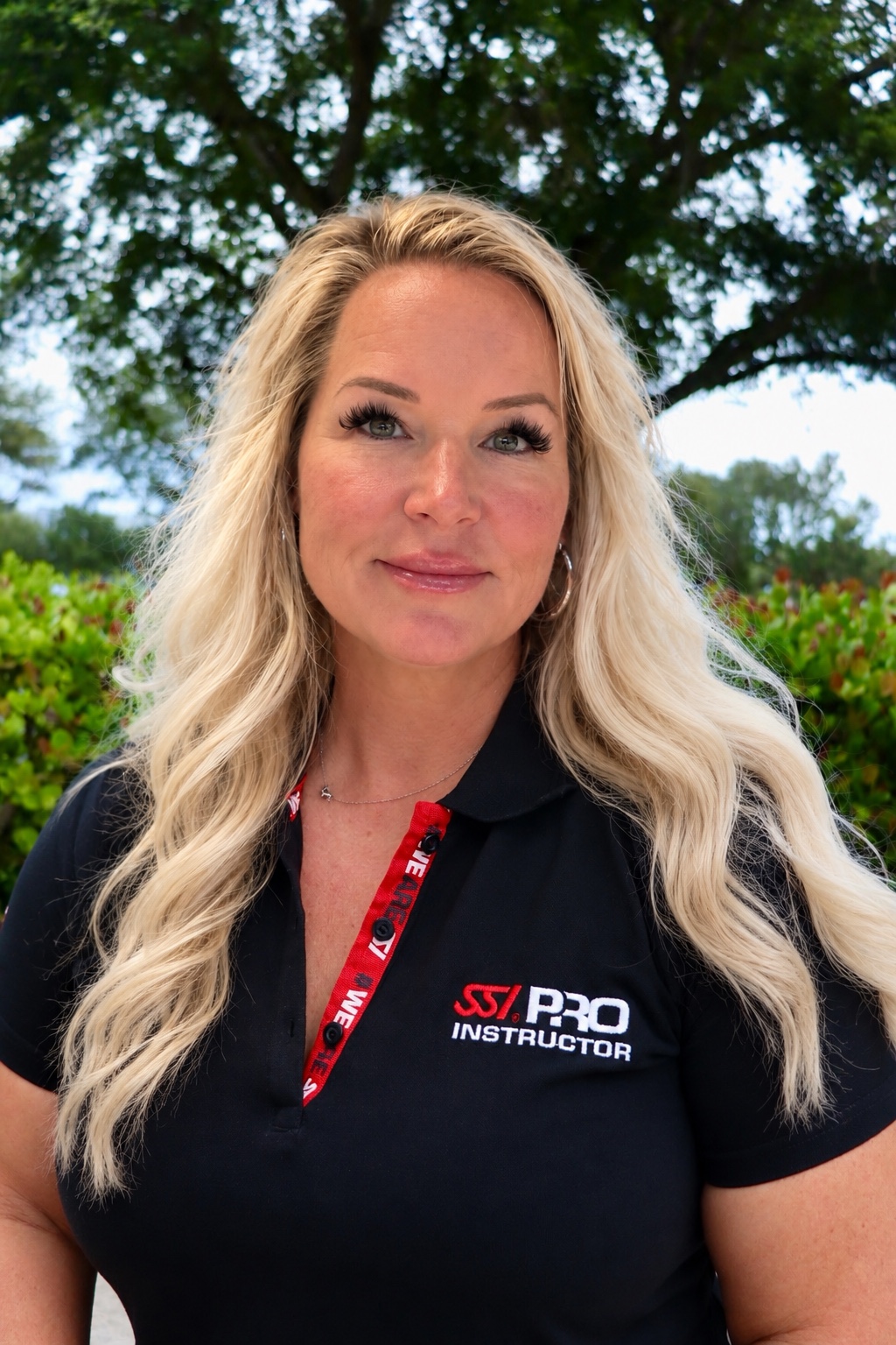 Vicki Miller wearing her SSI Pro Instructor shirt